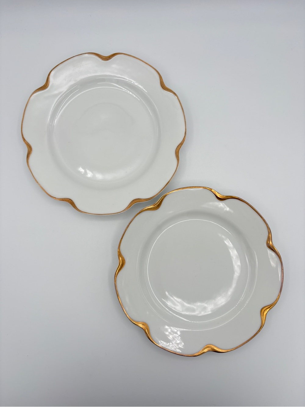 Two Haviland & Co Limoges Silver Anniversary Plates Schleiger 19